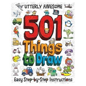 🌸3 for 2🌸 Utterly Awesome 501 Things to Draw Book | Paperback